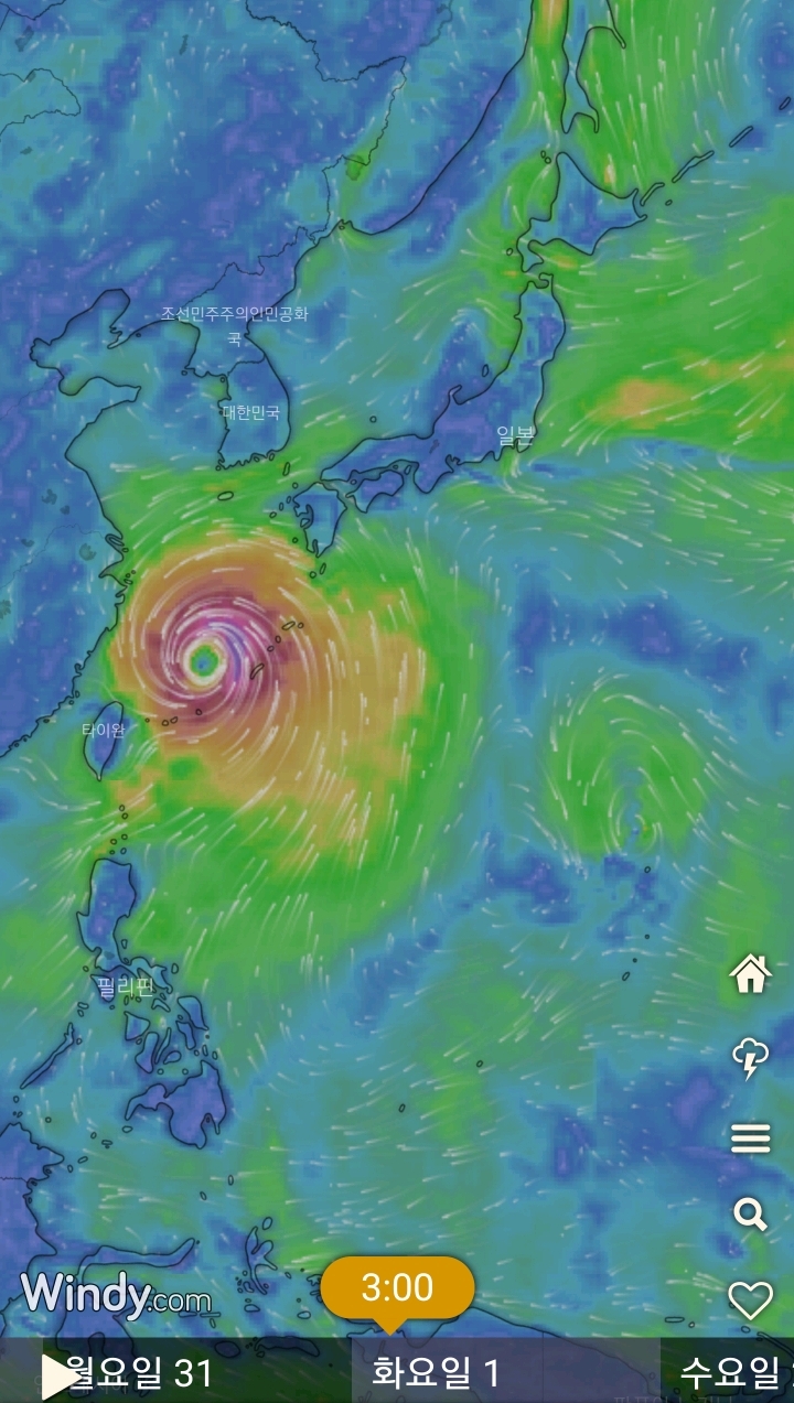 9호 태풍 마이삭 예상 경로 | 인스티즈