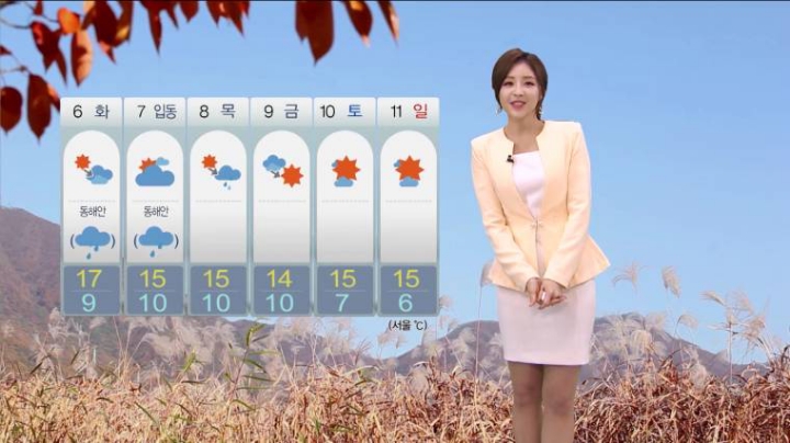 최아리 MBC 기상캐스터 생방송중 애교 | 인스티즈