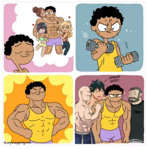 헬스 다니는 사람들의 이상과 현실 | 인스티즈