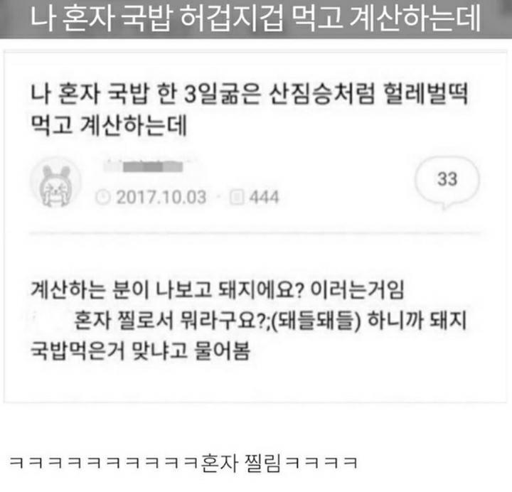 돼지세요? | 인스티즈