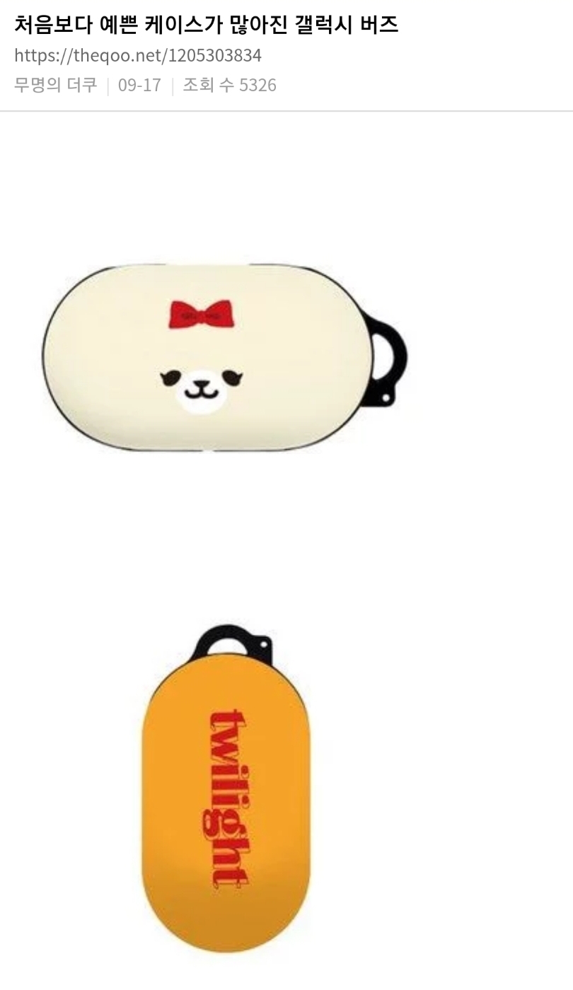 처음보다 예쁜 케이스가 많아진 갤럭시 버즈 | 인스티즈