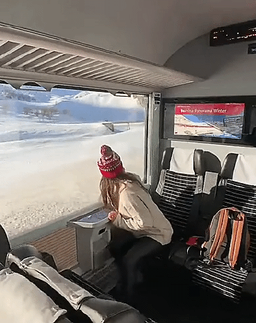 스위스의 흔한 기차 밖 풍경.gif | 인스티즈