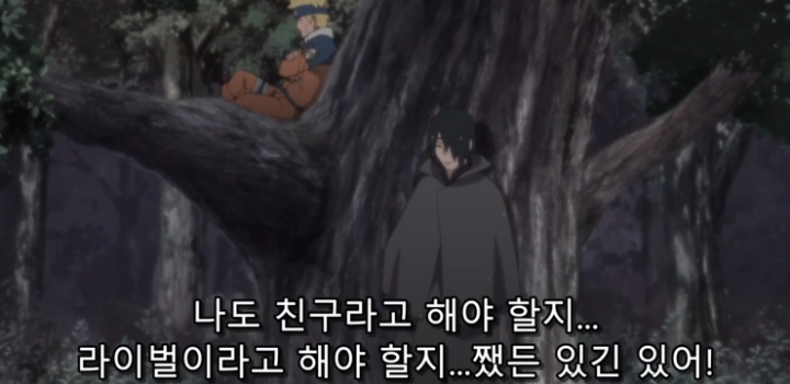 과거의 나루토를 만나 조언해주는 사스케.jpg | 인스티즈