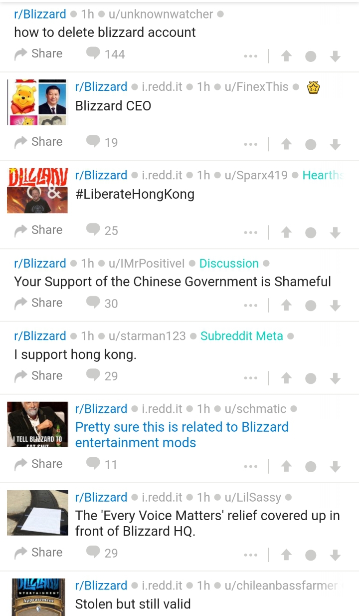 블리자드 페이스북 및 레딧 반응 | 인스티즈