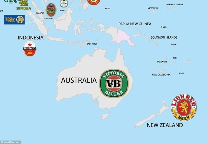 각나라에서 제일 인기있는 맥주 메이커 지도 | 인스티즈