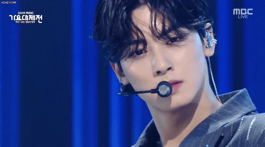 MBC 가요대제전 엔딩 요정 차은우.gif | 인스티즈