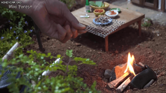 야외에서 먹는 삼겹살 클라스.gif | 인스티즈