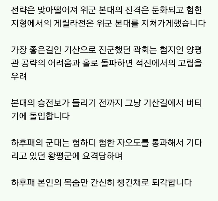 [낙곡전투흥세의역] - 잊혀진 촉한의 명장 왕평 | 인스티즈