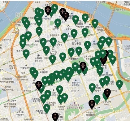 강남을 점령한 스타벅스 ㄷㄷ.jpg | 인스티즈