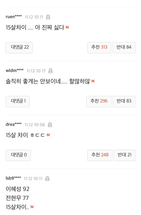 전현무 연애설 기사 댓글 &amp; 미나류필립 기사 댓글 | 인스티즈