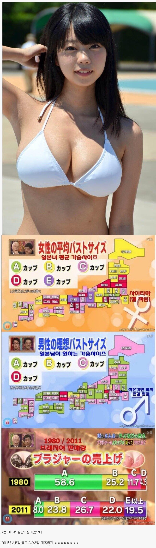 ㅇㅎ)일본녀들의 가슴 사이즈 변화.jpg | 인스티즈