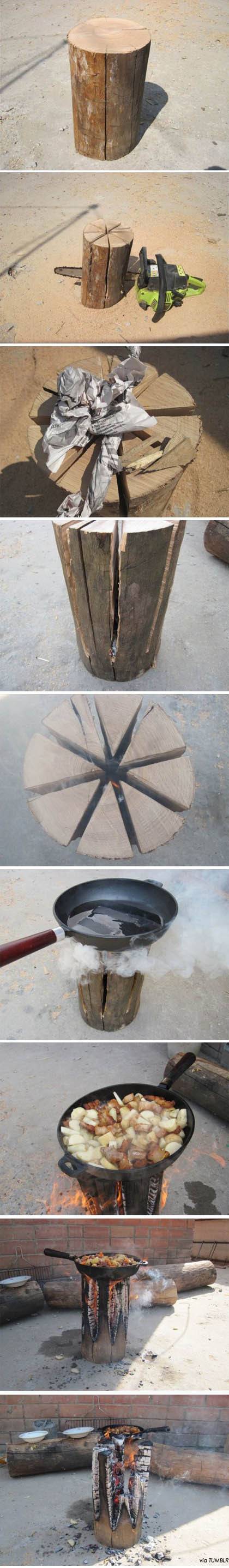 신박한 통나무 화로구이 | 인스티즈