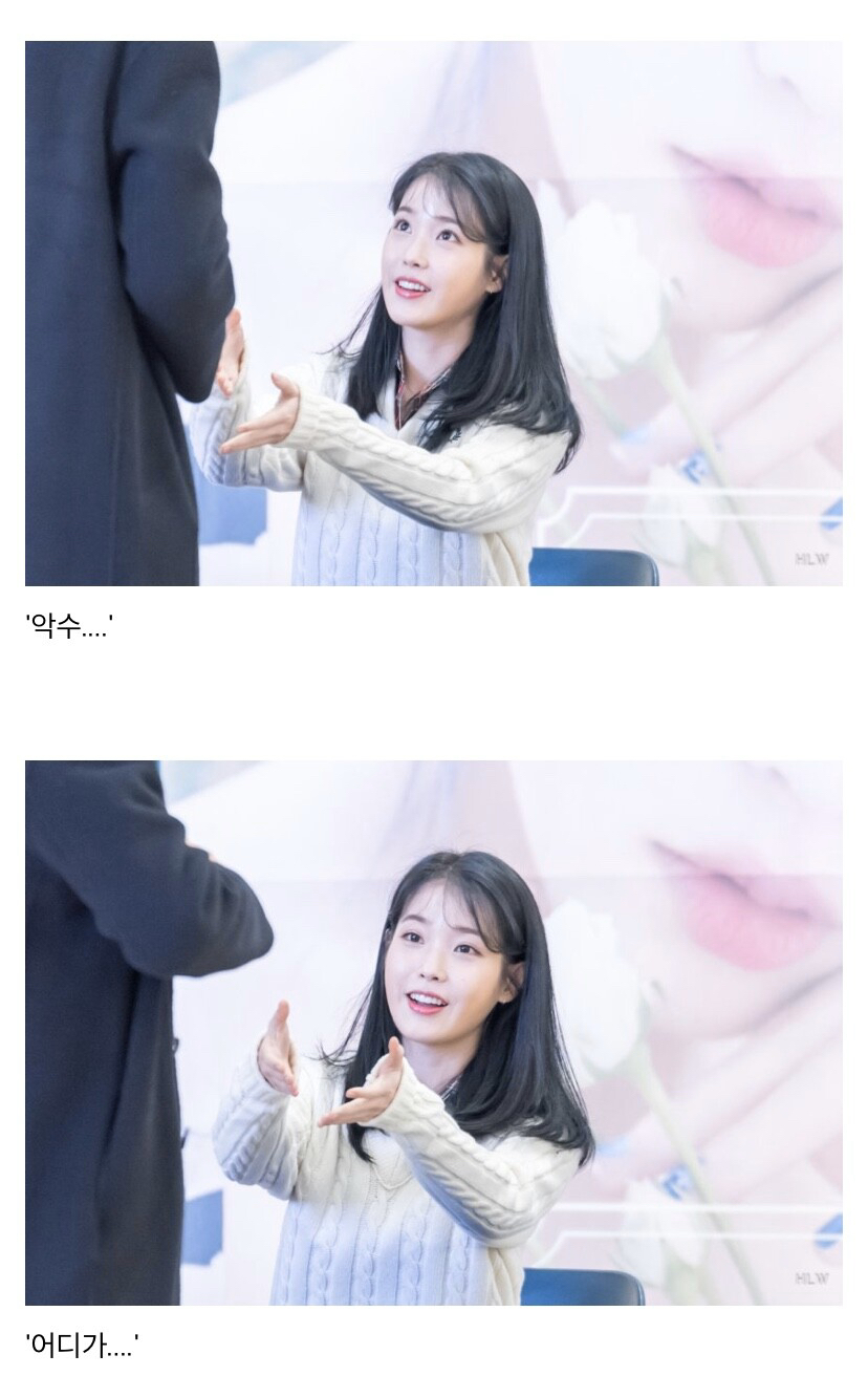 팬한테 악수 구걸하는 아이유.jpg | 인스티즈