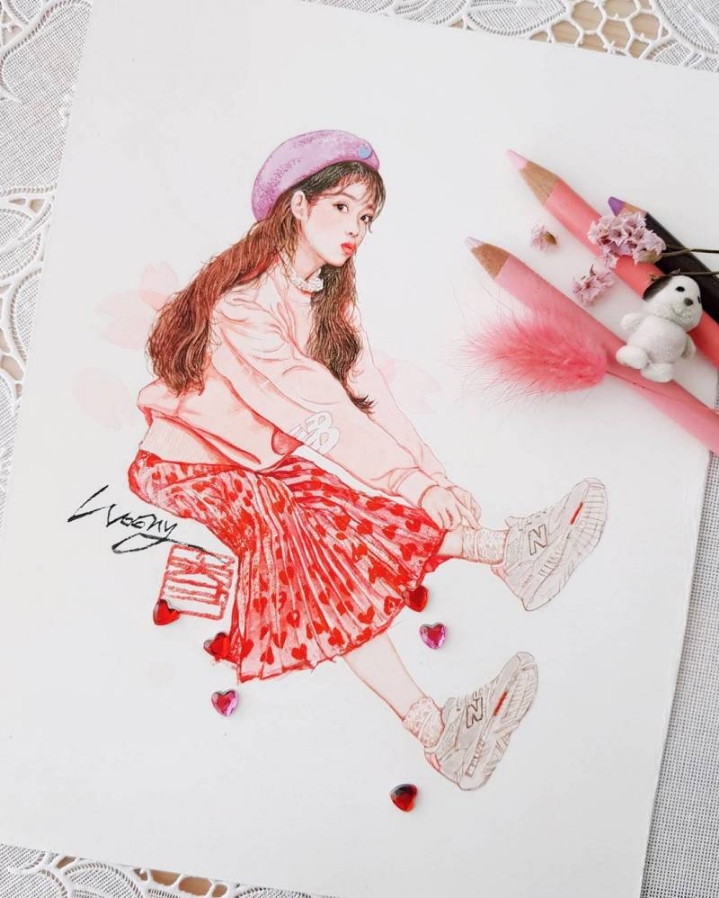 아이유가 좋아요 누른 팬아트 .jpg | 인스티즈