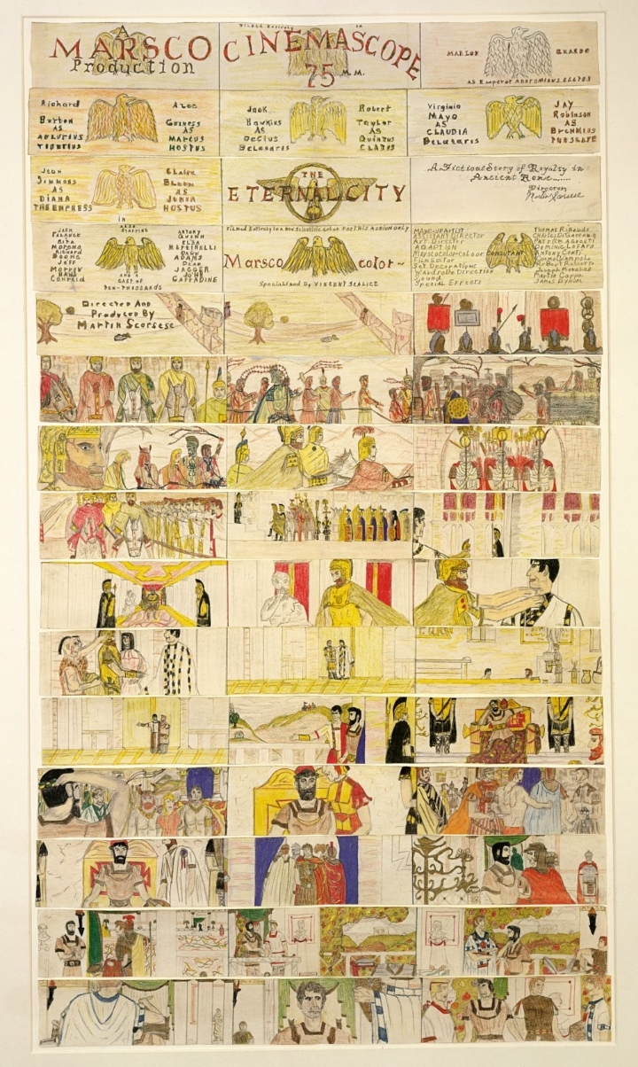 마틴 스콜세지가 11살때 그린 영화 스토리보드 | 인스티즈