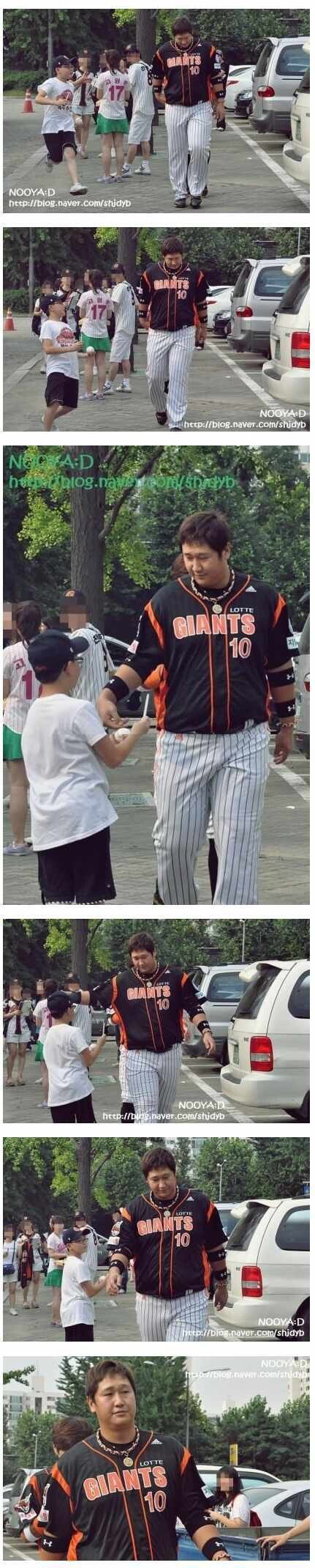 이대호 팬서비스 레전드 | 인스티즈