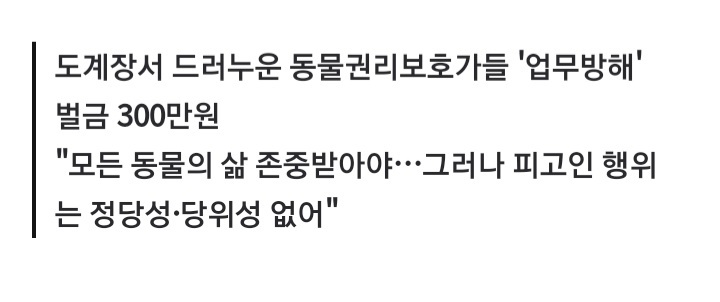 "닭과 나의 목숨 무게 왜 다른가"…법원 "사회적 공감 어려워" | 인스티즈