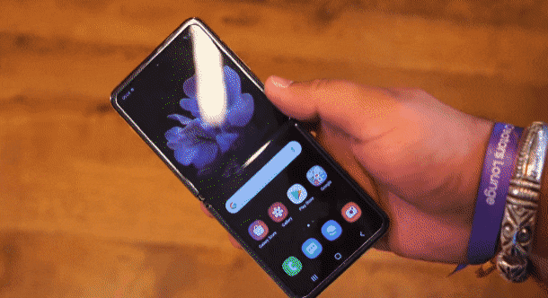 갤럭시 Z 플립 골드/퍼플.gif | 인스티즈