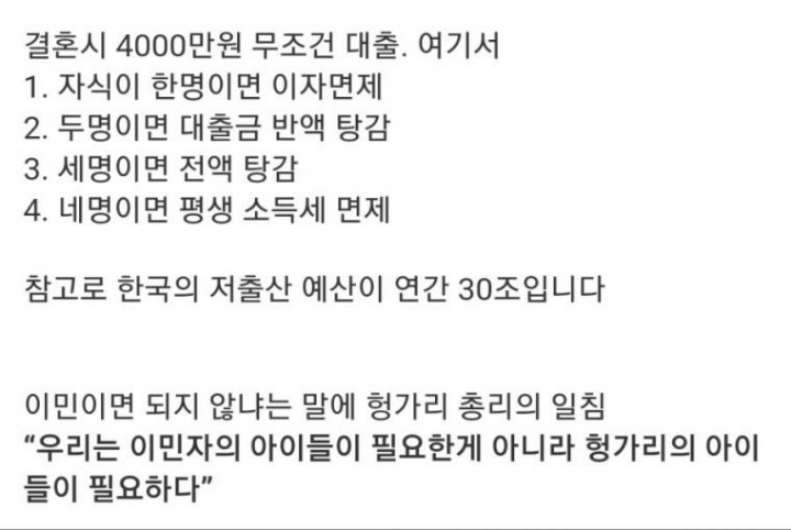 헝가리의 저출산 대책.jpg | 인스티즈