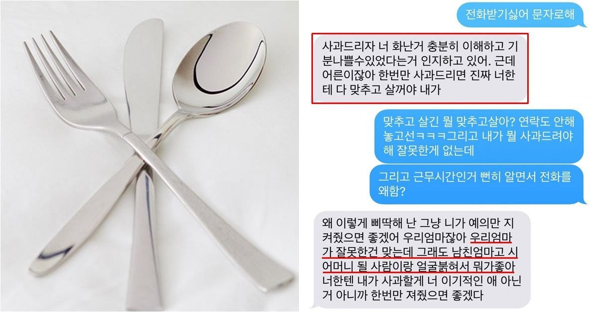 밥 먹던 숟가락으로 때리는 건 너무했다 vs 어른 앞인데 참았어야 했다 | 인스티즈