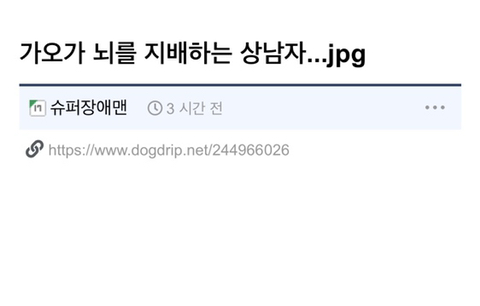 가오가 뇌를 지배하는 상남자...jpg | 인스티즈