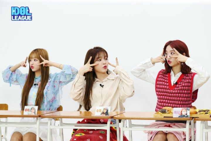 오마이걸 아이돌리그 현장 비하인드.jpg | 인스티즈