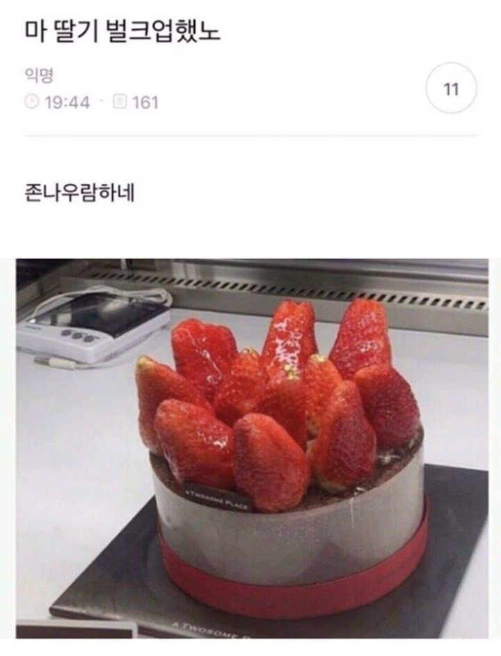 딸기케이크를 샀는데.. | 인스티즈