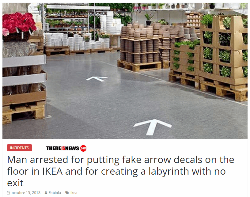 마트를 미로로 만들어버린 남자 체포.jpg | 인스티즈