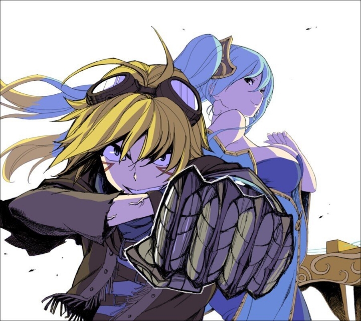 뷰티풀군바리 작가 데뷔전에 그렸던 롤 인벤 팬아트 시절ㄷㄷㄷ.jpg | 인스티즈