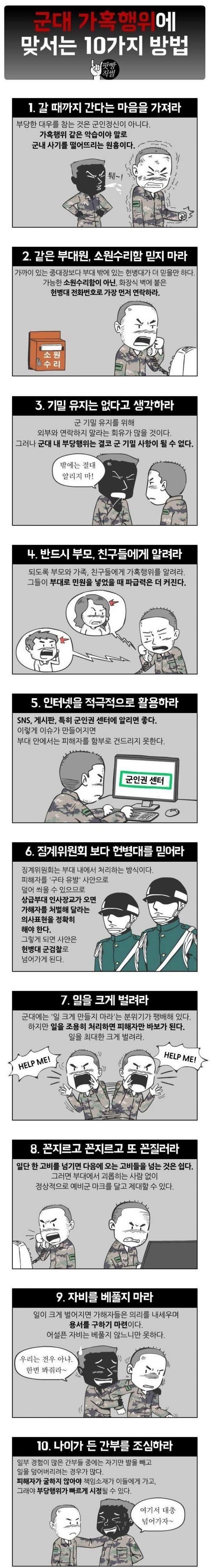 군대 가혹 행위에 맞서는 10가지 방법.jpg | 인스티즈