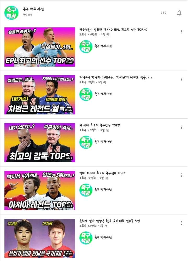 Vol.1 내가 구독하고 보는 유튜브 채널 모음(섹스, 연애, 심리, 역사, 반려동물, 축구, 지식) | 인스티즈