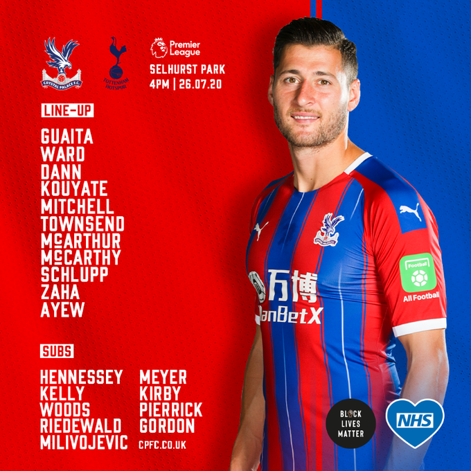 크리스탈 팰리스 vs 토트넘 라인업 | 인스티즈