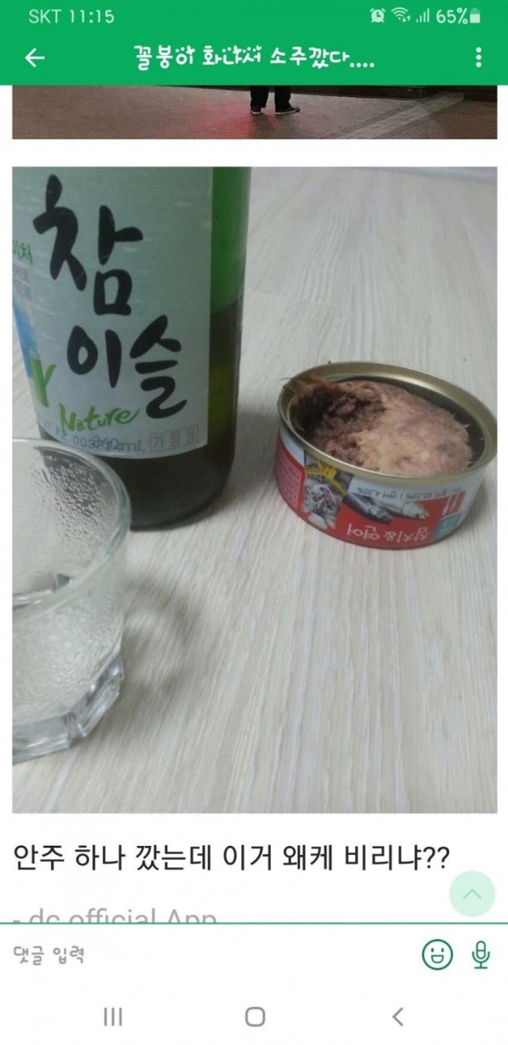 소주한잔 하는 디씨인 | 인스티즈