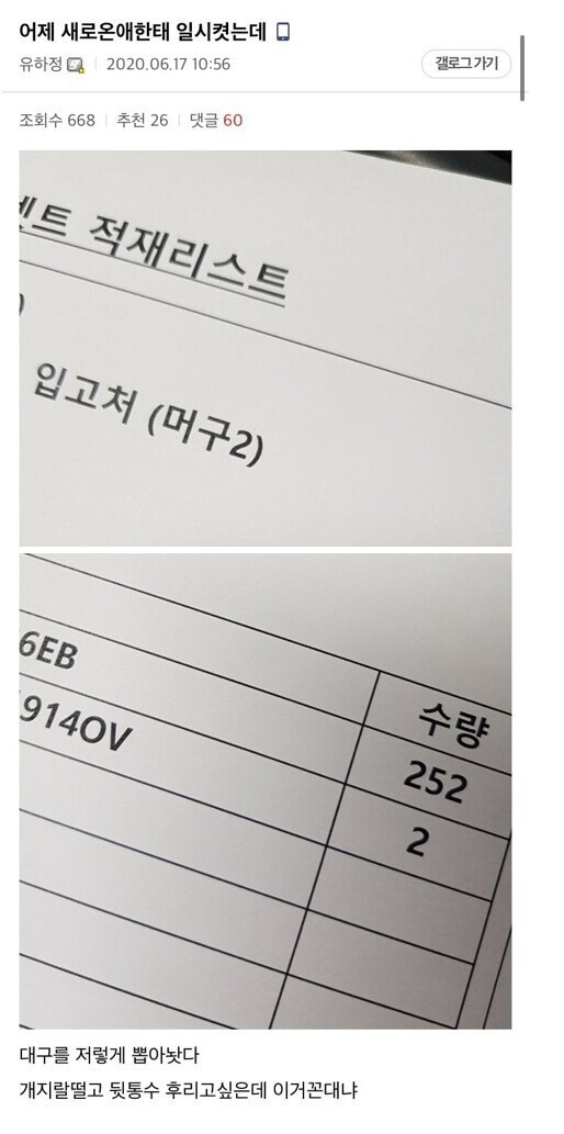 부하직원 혼내는게 꼰대인지 걱정되는 디시인 | 인스티즈