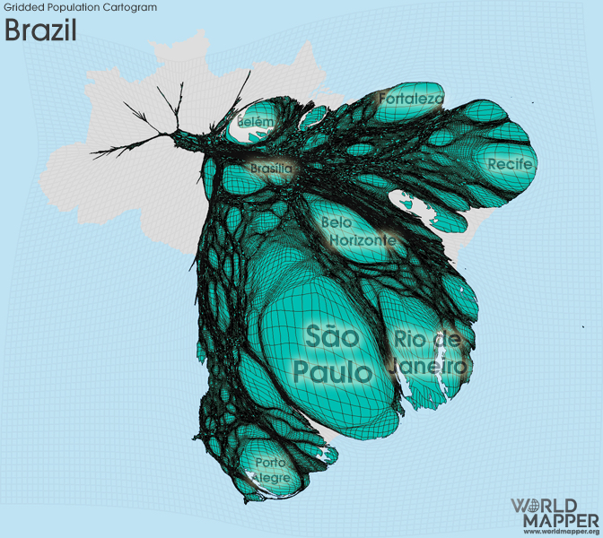 각 나라별 수도권 (혹은 대도시) 집중화를 보여주는 지도 | 인스티즈