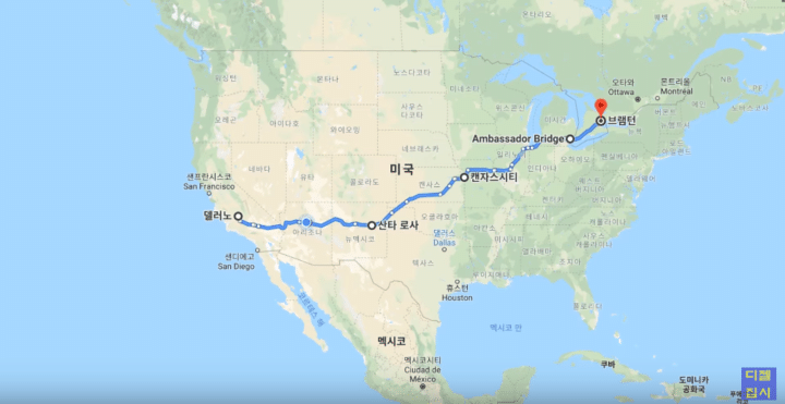 미국 땅이 얼마나 넓은지 체감하기 | 인스티즈