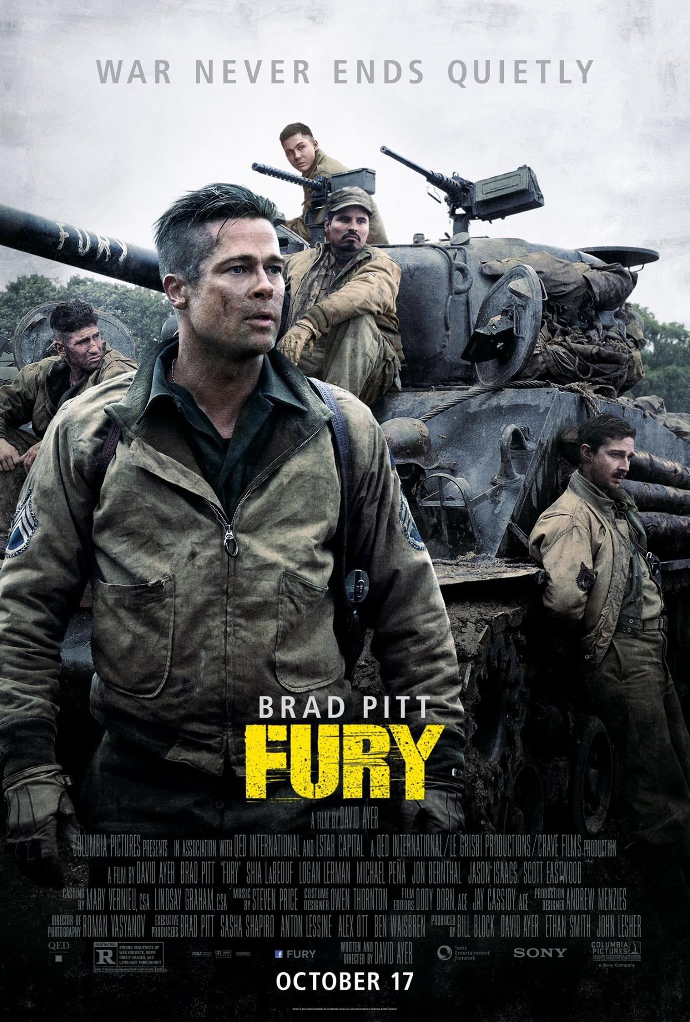 퓨리 (Fury, 2014) 공식 포스터