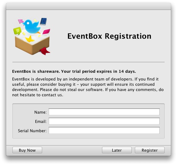 EventBox Trial Expired