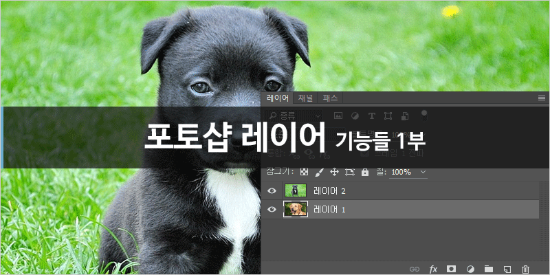 포토샵 레이어 기능들 1부 