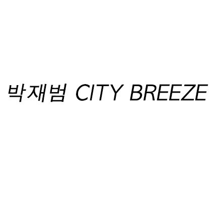 박재범 CITY BREEZE