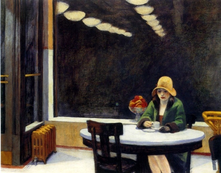 커피가 있는 그림 -3 Edward Hopper -- Automat/   커피놀이터 감성로스팅 카페알트로