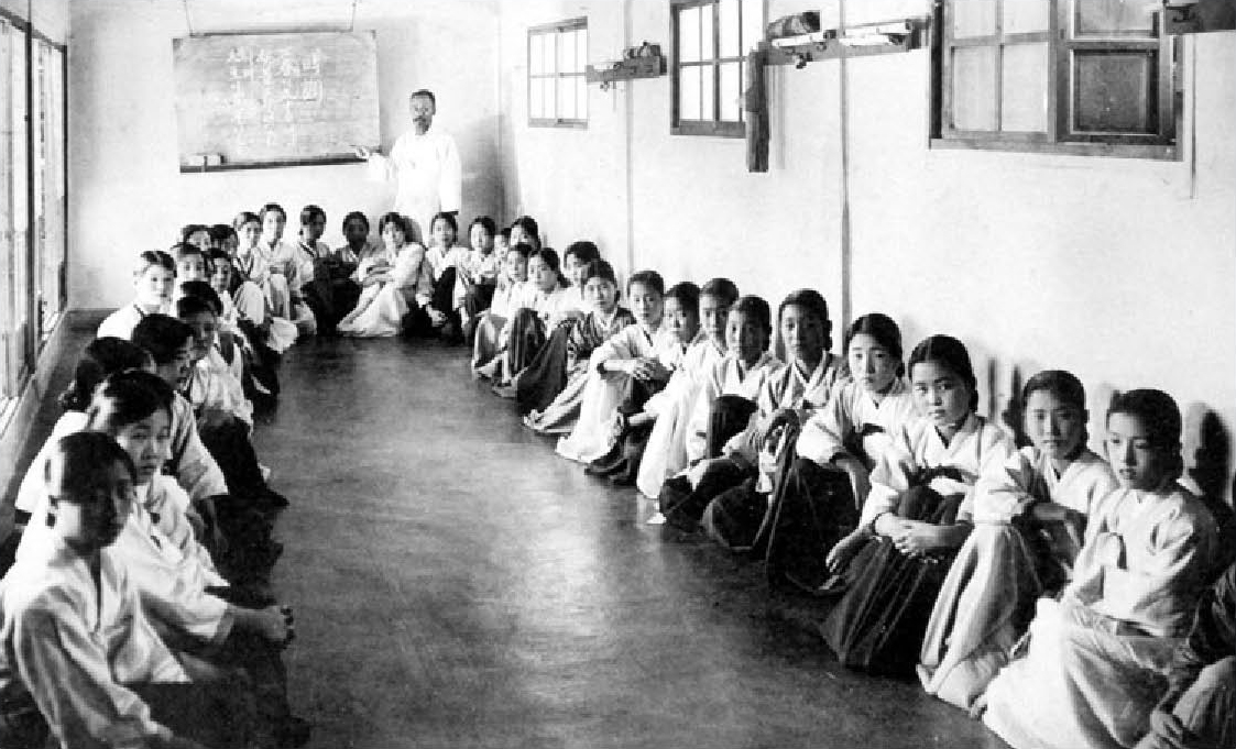 평양기생학교 강습 모습