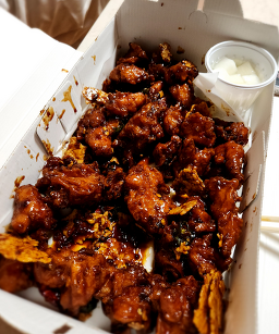 단양흑마늘누룽지닭강정 이미지