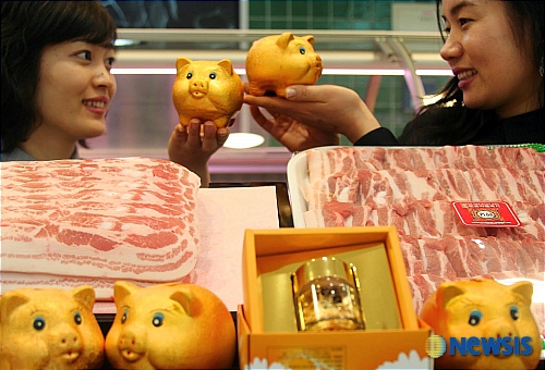 황금돼지복권 이미지