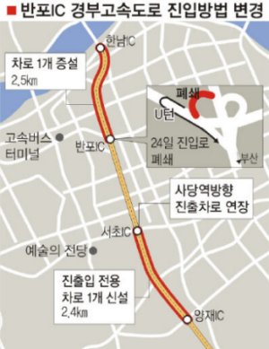 부산방향 양재IC 이미지