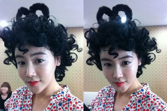 머리한순간 이미지