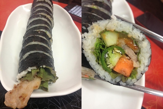 속보이는김밥 이미지