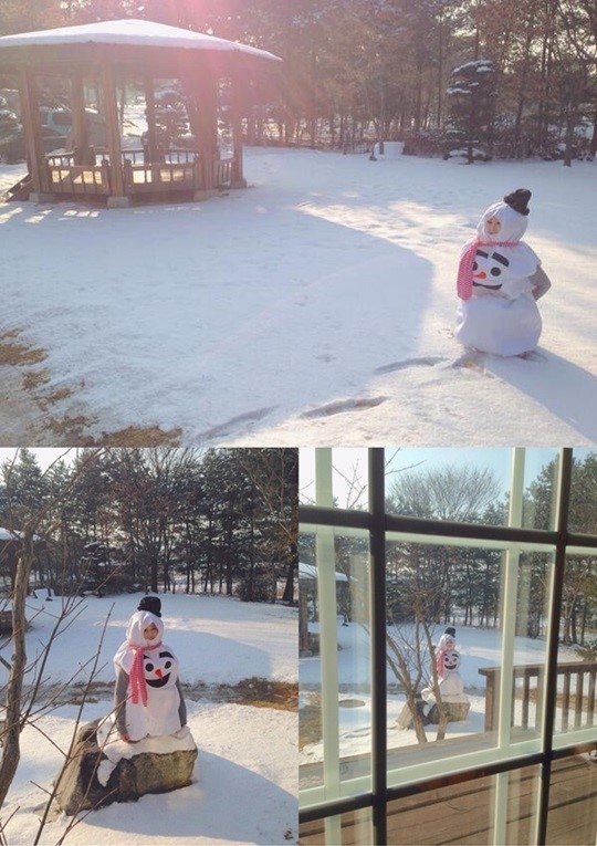 눈사람 이미지