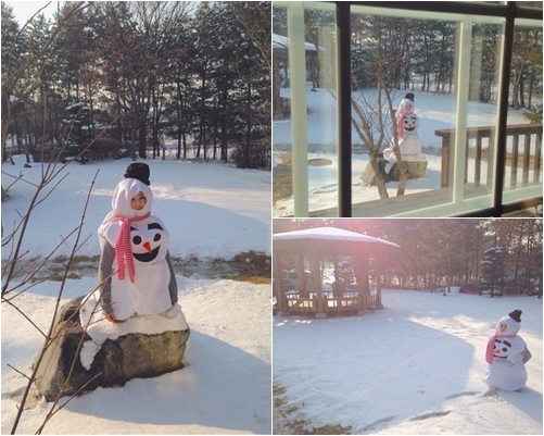 눈사람 이미지