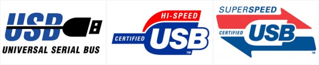 USB 세대별 로고